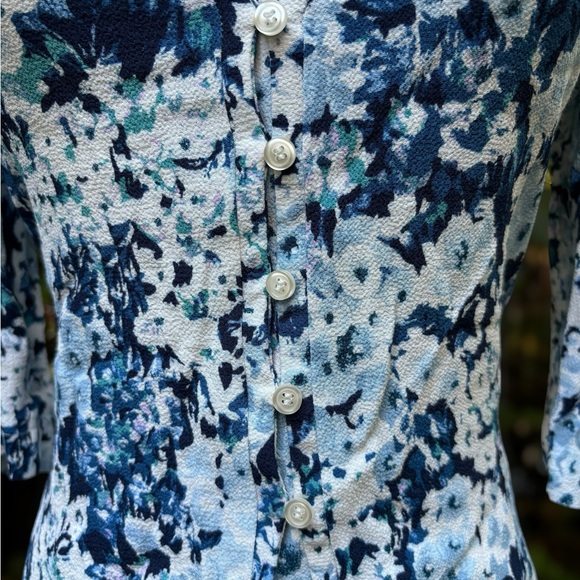 Rouje Dalida blouse in blue hydrangea FR 34/US 2 - Picture 2 of 9